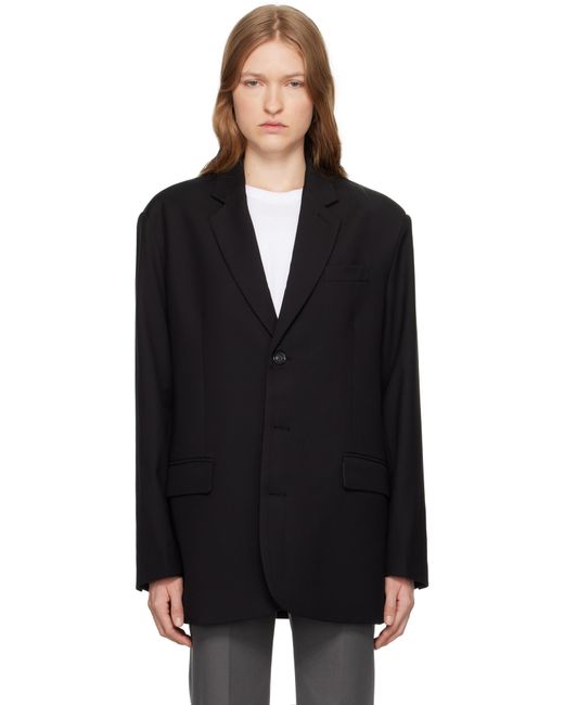 Frankie Shop Women's Black Gelso Oversized Blazer