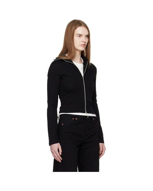 Our Legacy Black Slim Zip Longsleeve Jacket