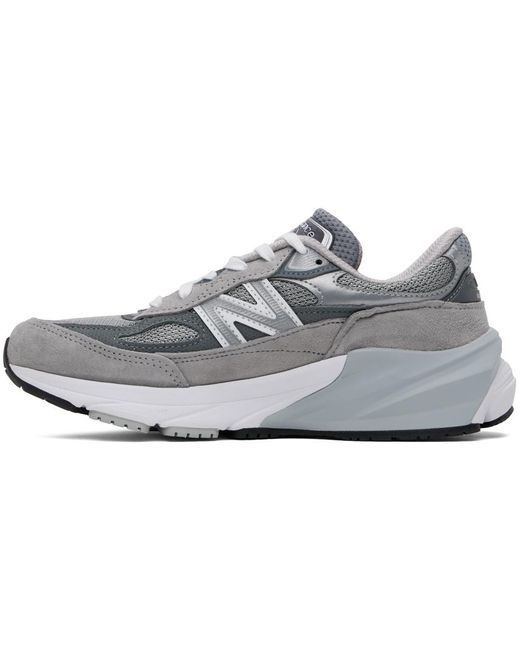 New Balance Black Gray Made In Usa 990v6 Sneakers