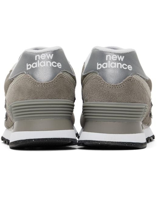 New Balance Black Gray 574 Core Sneakers