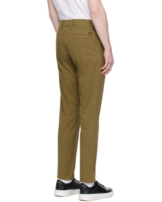 Buy BOSS Green Men Beige C Rice1 D Slim Fit Casual Trousers - Trousers for  Men 1761466 | Myntra