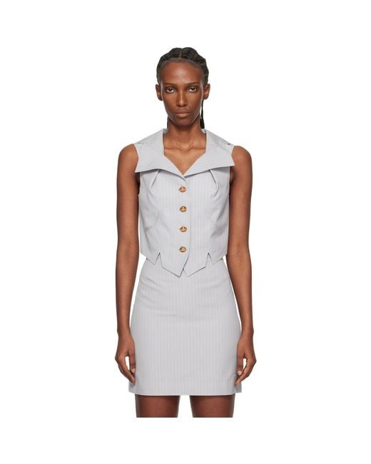 Vivienne Westwood Black Meryl Waistcoat Vest