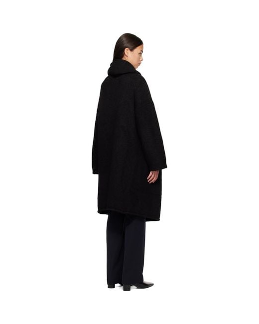 Lauren Manoogian Black Capote Coat