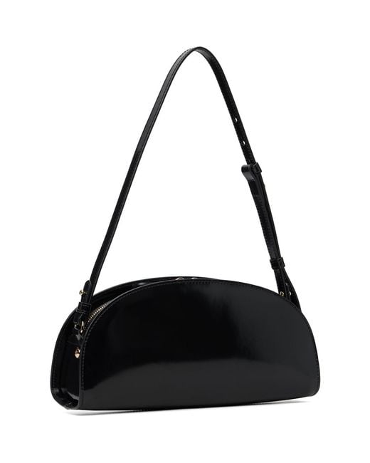 A.P.C. Black Demi-lune Shoulder Bag