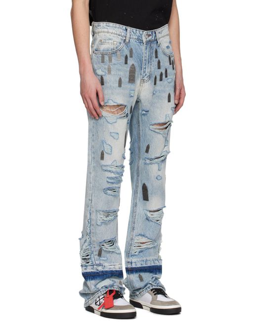 Who Decides War Blue Amplified Gnarly Jeans for men