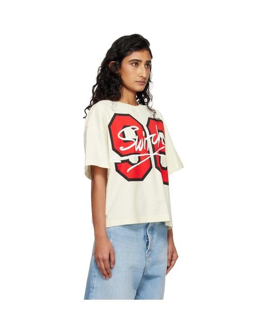 Vivienne Westwood Red Off- Cotton Jersey 96 Switch Box T-Shirt
