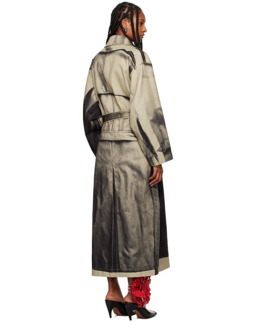 Jean Paul Gaultier Black 'The Trompe-Lœil' Trench Coat