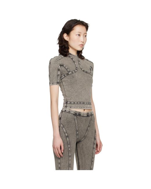 KNWLS Black Scuba Top