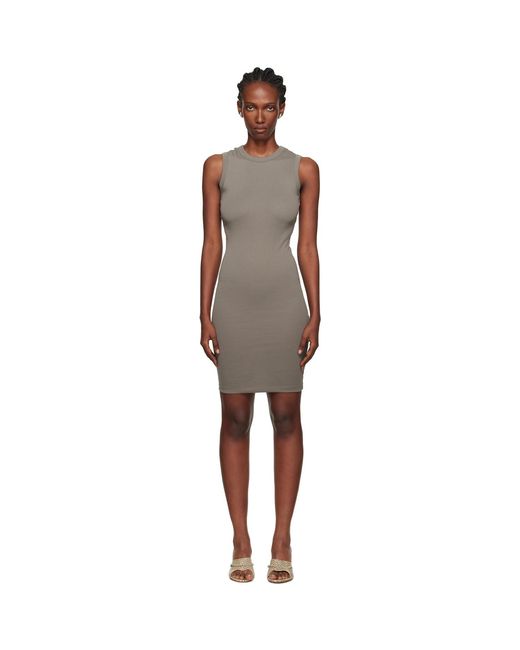 Flore Flore Black Taupe Esmé Midi Dress