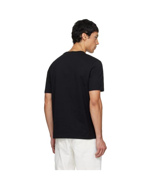 Balmain Black Paris' Print T-Shirt for men