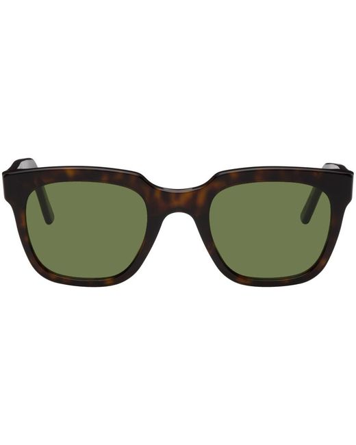 Retrosuperfuture Green Tortoiseshell Giusto Sunglasses for men