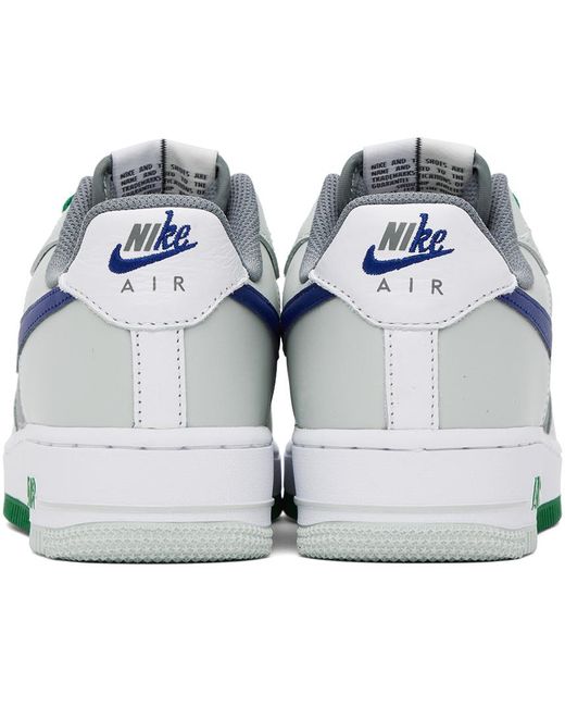 Nike Black Gray & White Air Force 1 '07 Lv8 Sneakers for men