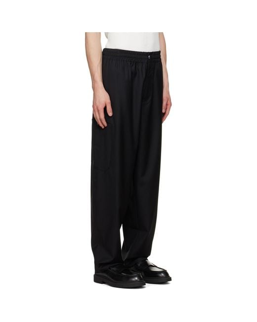 KENZO Black Paris Cargo Jog Trousers for men