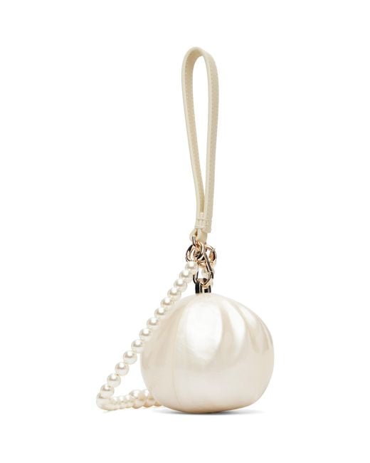 Simone Rocha Natural Pearl Crossbody Dim Sum Bag
