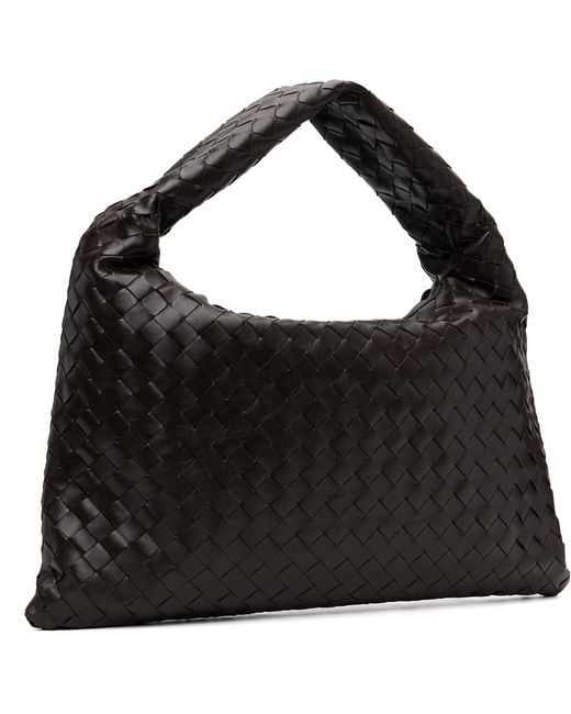 Bottega Veneta Black New Small Hop Intrecciato Bag