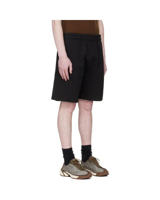 Entire studios Black Standard Sweat Shorts for men
