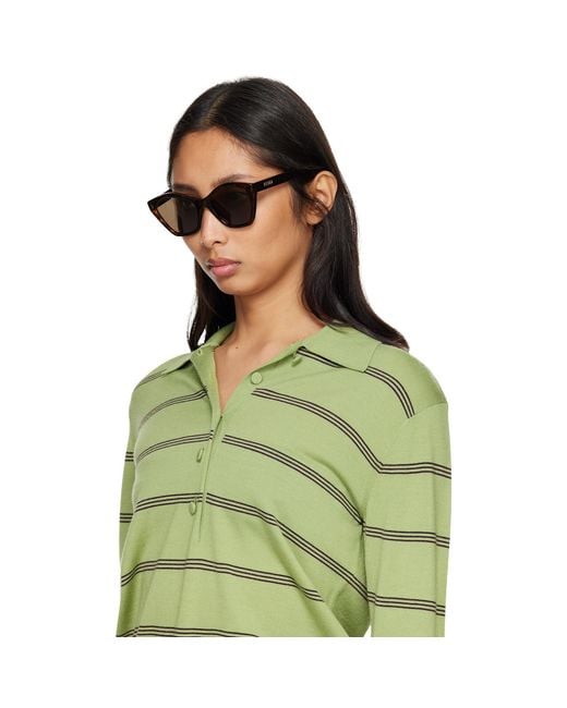 Fendi Black Lettering Sunglasses