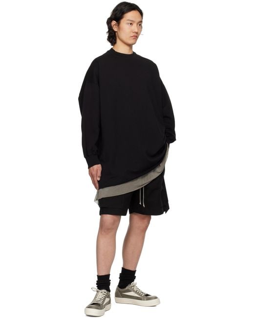 Rick Owens Black Hollywood Cargobelas Shorts for men