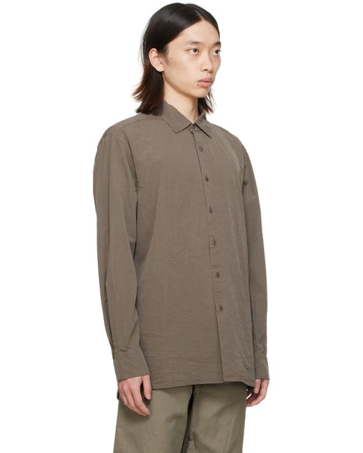 Casey Casey Multicolor Taupe Big Raccourie Shirt for men