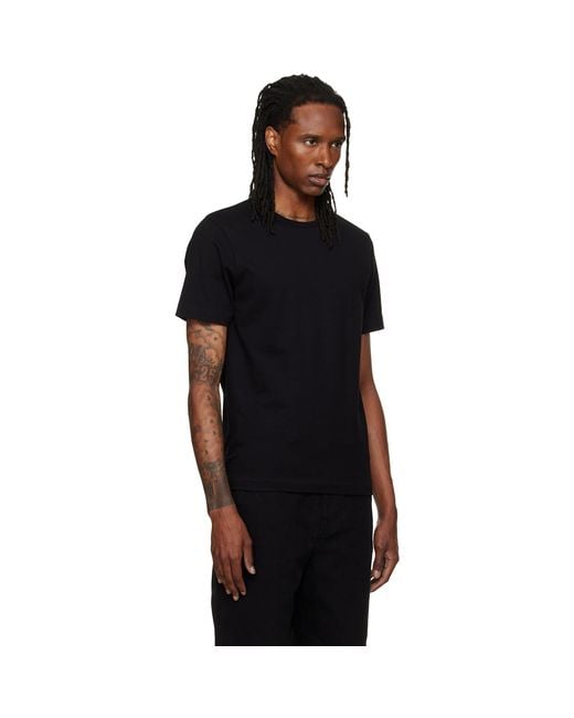 Merz B. Schwanen Black 2M15 'Mid-Century Machine' Refined Fit T-Shirt for men