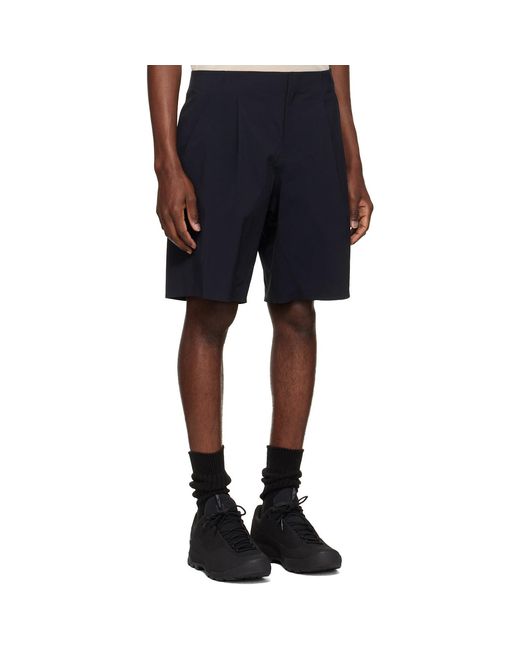 Veilance Blue Indisce Shorts for men