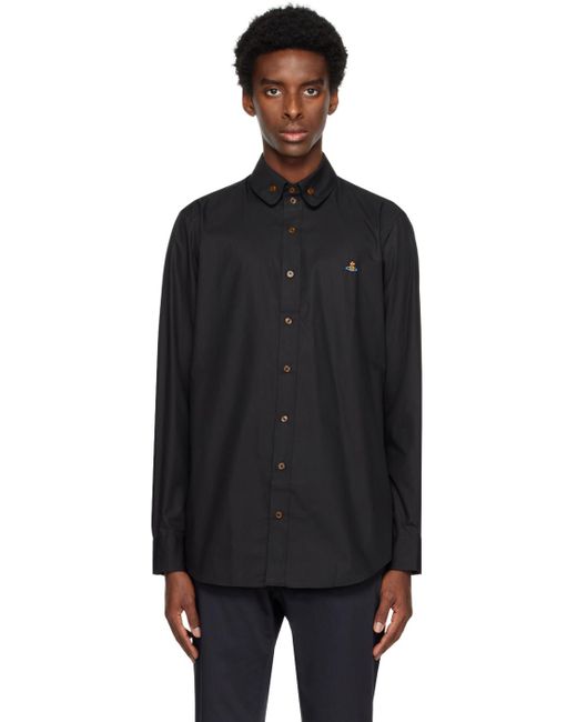 Vivienne Westwood Black Embroidered Shirt for men