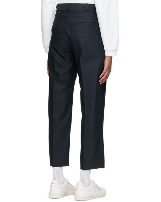 Rito Structure Black Belted Trousers for men