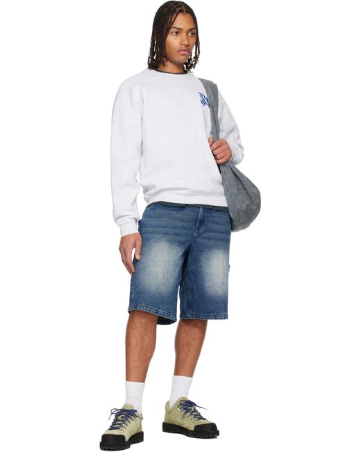 Dime Blue Classic Denim Shorts for men