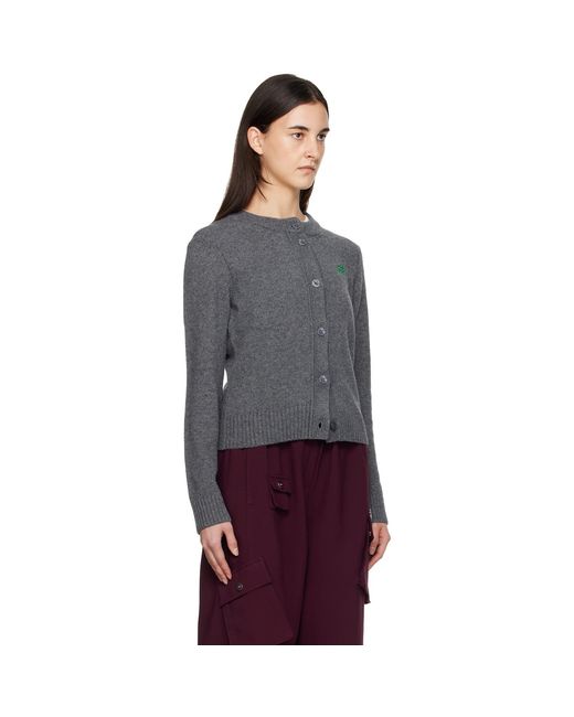 Ganni Black Wool Mix Cardigan