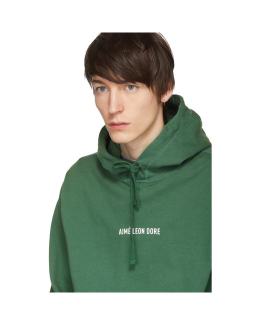 Aimé Leon Dore Kanga Hoodie Bottle Green