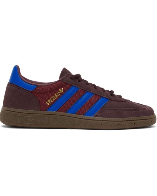 Adidas Originals Blue Burgundy Handball Spezial Sneakers for men