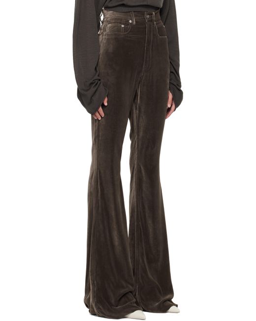 Rick Owens Black Concordians Bolan Bootcut Trousers