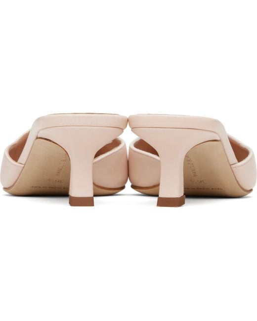 Manolo Blahnik Black Moiramu Mules