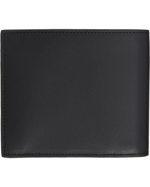 Paul Smith Black 'Signature Stripe' Interior Billfold & Coin Wallet for men