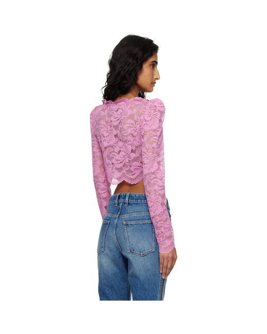 Rabanne Red Lace Top