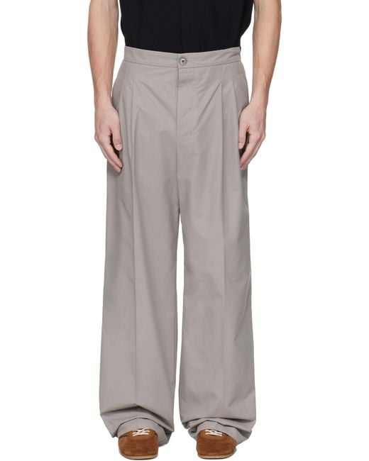 AMI Black Large Trousers for men