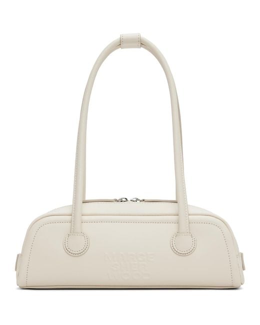 MARGE SHERWOOD White Soft Boston Ew Mini Bag