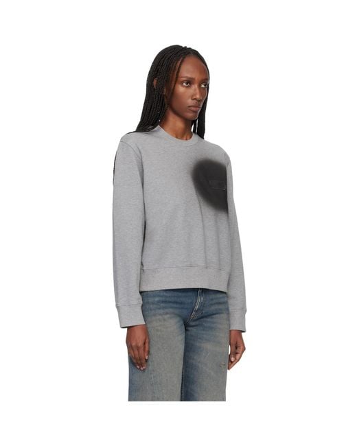 MM6 by Maison Margiela Black Spray Paint Sweatshirt