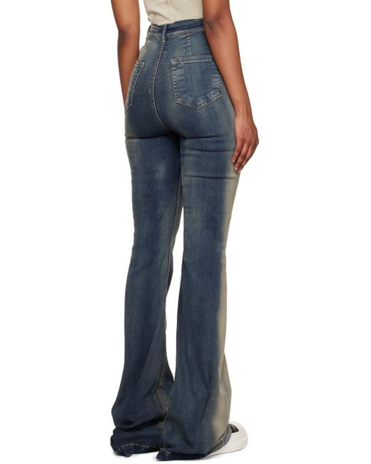Rick Owens Blue Bolan Bootcut Jeans | Lyst