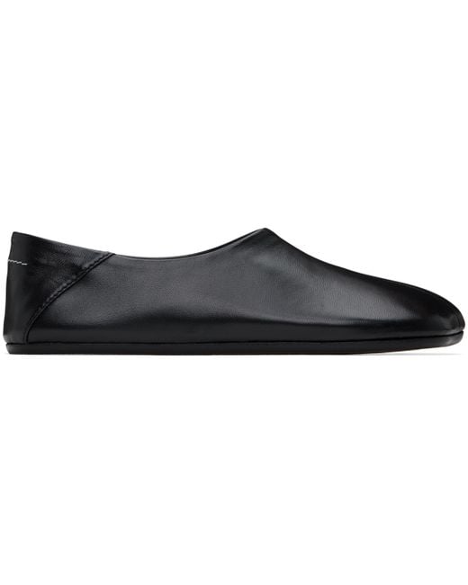 MM6 by Maison Martin Margiela Anatomic Loafers in Black | Lyst