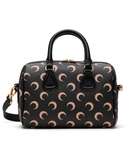 MARINE SERRE Black Moon Canvas Strike Bag
