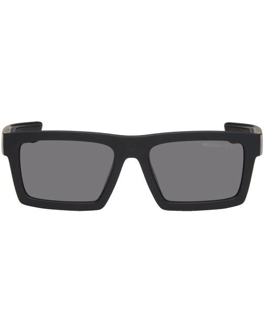 Prada Black Linea Rossa Active Sunglasses for men