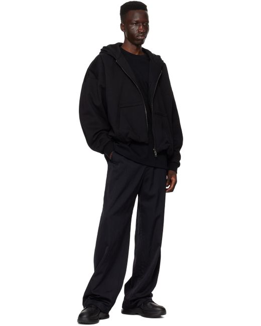 Pantalon noir à cordons coulissants Wooyoungmi pour homme en coloris Black
