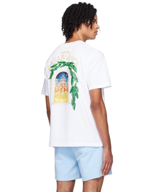 Casablancabrand White '' T-shirt for men
