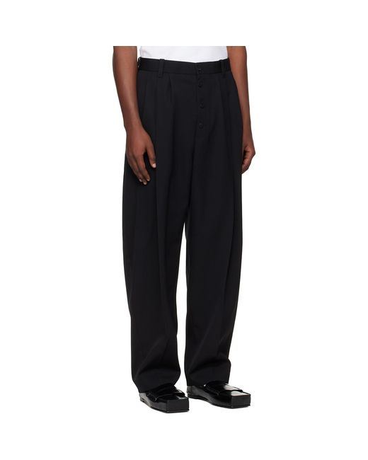 Jacquemus Black La Croisière 'The Fernando' Trousers for men