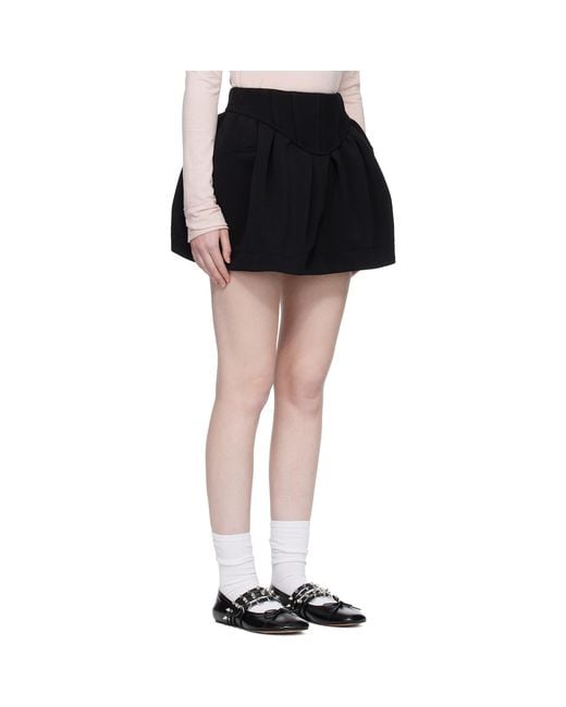 OPEN YY Black Wire Miniskirt