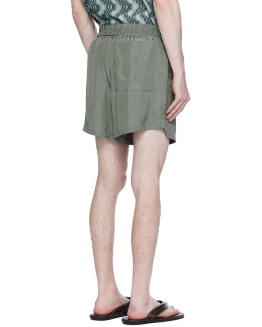 Dries Van Noten Black Gray Three-pocket Shorts for men