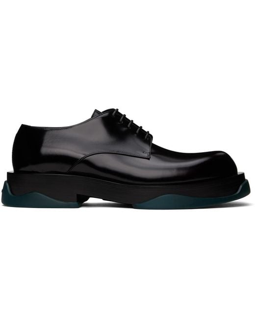 Jil Sander round-toe Leather Derby Shoes | Grey | FARFETCH