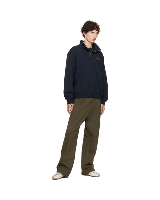 Helmut Lang Green Logo Sweatpants for men