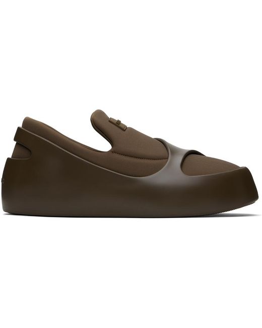 Ferragamo Black Brown Hybrid Slippers for men